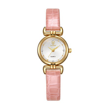 Load image into Gallery viewer, Retro Small Round Watch Fashionable Artistic Women's Watch Simple and Elegant Compact Dial Light Luxury Belt