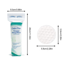 Load image into Gallery viewer, 100Pcs/pack Soft Facial Make Up Cosmetic Cotton Pads Round Makeup Nail Polish Remover Cleansing Pads Daily Removal Tool