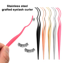 Load image into Gallery viewer, Stainless Steel Eyelash Clip Eyelash Extension Graft Eyelash Double Curved False Eyelash Clip False Eyelash Auxiliary Device