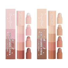 Load image into Gallery viewer, Lazy Eye Shadow Pen Waterproof Plain Makeup High Gloss Lying Silkworm Pen Pearl Four Section Eye Shadow Stick Set