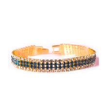 Load image into Gallery viewer, Roman Crystal Bracelet Women's Gold Simple Full Diamond Claw Chain Elegant Fashion Women Bracelet Jewelry Accessories