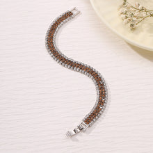Load image into Gallery viewer, Roman Crystal Bracelet Women's Gold Simple Full Diamond Claw Chain Elegant Fashion Women Bracelet Jewelry Accessories
