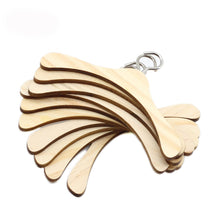 Load image into Gallery viewer, 10Pcs Wooden Hangers Miniature Hangers Plastic Dolls Rack Toys for Kids Small Clothes Outfit Child Baby Doll Pretend Play Girls Toys