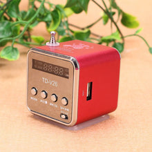 Load image into Gallery viewer, FM Portable Mini Radio Micro Treble Bluetooth Portable Voice For Computer Mobile Phone MP3 Music Support Micro TF card