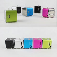 Load image into Gallery viewer, FM Portable Mini Radio Micro Treble Bluetooth Portable Voice For Computer Mobile Phone MP3 Music Support Micro TF card
