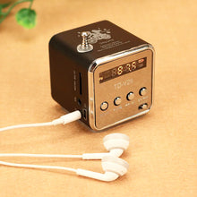 Load image into Gallery viewer, FM Portable Mini Radio Micro Treble Bluetooth Portable Voice For Computer Mobile Phone MP3 Music Support Micro TF card