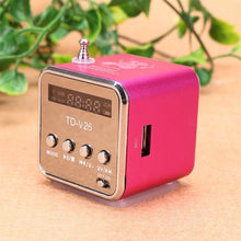 Load image into Gallery viewer, FM Portable Mini Radio Micro Treble Bluetooth Portable Voice For Computer Mobile Phone MP3 Music Support Micro TF card