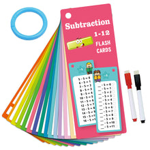 Load image into Gallery viewer, 0-12 Times 15Pcs Table Cards Division Charts Self Check Math Learning Tool Montessori Mathematical Training Teaching Aids