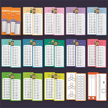 Load image into Gallery viewer, 0-12 Times 15Pcs Table Cards Division Charts Self Check Math Learning Tool Montessori Mathematical Training Teaching Aids