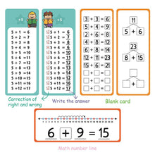 Load image into Gallery viewer, 0-12 Times 15Pcs Table Cards Division Charts Self Check Math Learning Tool Montessori Mathematical Training Teaching Aids