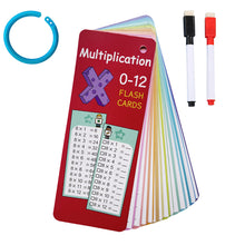 Load image into Gallery viewer, 0-12 Times 14Pcs Table Cards Multiplication Charts Self Check Math Learning Tool Montessori Mathematical Training Teaching Aids