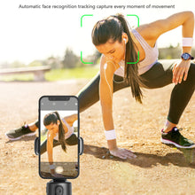 Load image into Gallery viewer, 360 Degree Rotation Auto Face Tracking Phone Holder Stand Foldable Gesture Operation for Mobile Smartphone Vlog Live Streaming