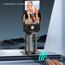Load image into Gallery viewer, 360 Degree Rotation Auto Face Tracking Phone Holder Stand Foldable Gesture Operation for Mobile Smartphone Vlog Live Streaming