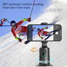 Load image into Gallery viewer, 360 Degree Rotation Auto Face Tracking Phone Holder Stand Foldable Gesture Operation for Mobile Smartphone Vlog Live Streaming