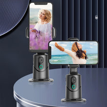 Load image into Gallery viewer, 360 Degree Rotation Auto Face Tracking Phone Holder Stand Foldable Gesture Operation for Mobile Smartphone Vlog Live Streaming