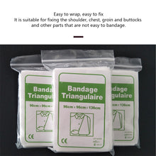 Load image into Gallery viewer, 1/5/10Pcs First Aid Kit Medical Bandage Fracture Fixation Triangular First Aid Bandage Emergency Camping Accessories