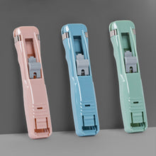 Load image into Gallery viewer, Mini Traceless Reusable Hand Clamp Push Stapler Paper Book File Office School Student Binder Binding Tools Supplies Accessories