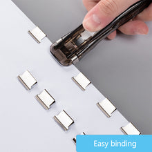 Load image into Gallery viewer, Mini Traceless Reusable Hand Clamp Push Stapler Paper Book File Office School Student Binder Binding Tools Supplies Accessories