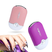 Load image into Gallery viewer, Mini USB Charging Eyelash Fan Dryer Blower Graft Lashes Extension Dedicated Air Conditioning Glue Fast Dry Women Makeup Tools