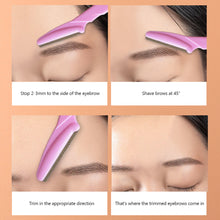Load image into Gallery viewer, 30 Pcs Eyebrow Razor For Women Multipurpose Exfoliating Dermaplaning Tools And Facial Razor With Precision Cover Safety Beauty