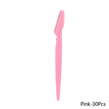 Load image into Gallery viewer, 30 Pcs Eyebrow Razor For Women Multipurpose Exfoliating Dermaplaning Tools And Facial Razor With Precision Cover Safety Beauty