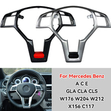 Load image into Gallery viewer, Car Steering Wheel Chrome Panel Cover Trim For Mercedes Benz A C E GLA CLA CLS W176 W204 W212 X156 C117