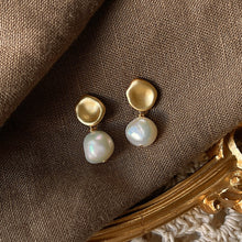 Load image into Gallery viewer, 925 Sterling Silver Baroque Shaped Irregular Earrings For Women Freshwater Pearl Stud Earrings Tassels Jewelry Accessories For Female Exquisite Gifts