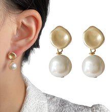 Load image into Gallery viewer, 925 Sterling Silver Baroque Shaped Irregular Earrings For Women Freshwater Pearl Stud Earrings Tassels Jewelry Accessories For Female Exquisite Gifts