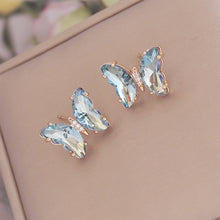 Load image into Gallery viewer, Colorful Butterfly Earrings For Women Temperament Crystal Ear Studs Korean Fashion Y2k Ear Jewelry Accessories Bride Girl Party Engagement Gifts