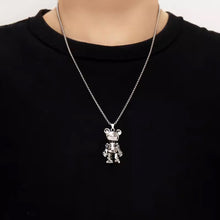 Load image into Gallery viewer, Hip Hop Bear Necklace For Men Women Titanium Steel Chains Unique Silver Color Pendant Trendy Party Jewelry Accessories