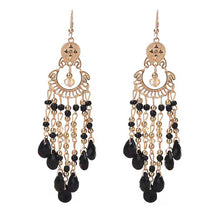Load image into Gallery viewer, Bohemian Ethnic Style Earrings Crystal Tassel Drop Earrings For Women Boho Acrylic Long Pendant Female Fashion Party Jewelry Accessories