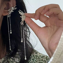 Load image into Gallery viewer, Fairy Butterfly Tassel Ear Clips Angel Ear Bone Ear Cuff For Women Hanging Non-pierced Earring Fashion Exquisite Jewelry Female Y2K Style Gifts