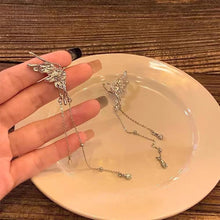 Load image into Gallery viewer, Fairy Butterfly Tassel Ear Clips Angel Ear Bone Ear Cuff For Women Hanging Non-pierced Earring Fashion Exquisite Jewelry Female Y2K Style Gifts