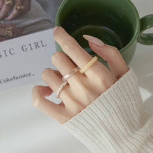 Load image into Gallery viewer, 3Pcs/set Acrylic Ring Set For Women Colorful Pearl Transparent Rings Korean Cute Romantic Jewelry Accessories Girl Party Engagement Gifts