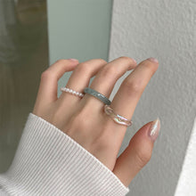 Load image into Gallery viewer, 3Pcs/set Acrylic Ring Set For Women Colorful Pearl Transparent Rings Korean Cute Romantic Jewelry Accessories Girl Party Engagement Gifts