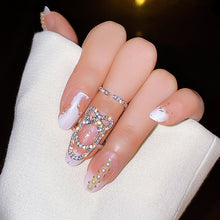 Load image into Gallery viewer, Geometric Nail Ring Metal Line Thin Unique Rings for Women Fashion Female Finger Ring Fingertip Protective Cover Fashion Jewelry Accessories