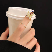 Load image into Gallery viewer, Fashion Nail Rings For Women Zircon Finger Cap Ring With Unique Temperament Wearing Detachable Fake Manicure Fingertips Protective Cover