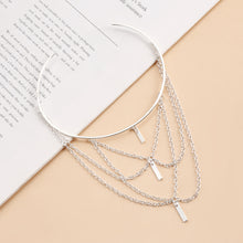 Load image into Gallery viewer, Fashion Open Upper Arm Bracelet Multi Layer Tassel Pendant Armband for Women Sexy Long Chain Arm Cuff Bangles Body Jewelry Gift
