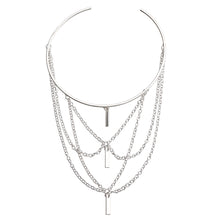 Load image into Gallery viewer, Fashion Open Upper Arm Bracelet Multi Layer Tassel Pendant Armband for Women Sexy Long Chain Arm Cuff Bangles Body Jewelry Gift