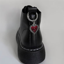 Load image into Gallery viewer, Gothic Hearts Pendant Martin Boots Shoes Buckles For Women Men Decoration Metal Snap Hook Shoes Dark Wind Accessories Party Jewelry