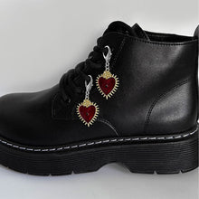 Load image into Gallery viewer, Gothic Hearts Pendant Martin Boots Shoes Buckles For Women Men Decoration Metal Snap Hook Shoes Dark Wind Accessories Party Jewelry