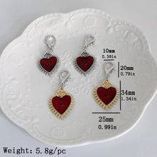 Load image into Gallery viewer, Gothic Hearts Pendant Martin Boots Shoes Buckles For Women Men Decoration Metal Snap Hook Shoes Dark Wind Accessories Party Jewelry