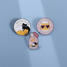 Load image into Gallery viewer, Cartoon Cat Enamel Pin Metal Cute Animals Badge Lapel Clothes Brooch for Lapel Backpack Badge Lovely Animal Jewelry Gifts