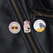 Load image into Gallery viewer, Cartoon Cat Enamel Pin Metal Cute Animals Badge Lapel Clothes Brooch for Lapel Backpack Badge Lovely Animal Jewelry Gifts