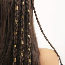 Load image into Gallery viewer, 40PCS Alloy Hollow Hair Ring For Girls Women Dreadlock Hair Braid Rings Cuffs Decoration Elegant Hair Accessories Locks Hair Jewelry For Braids