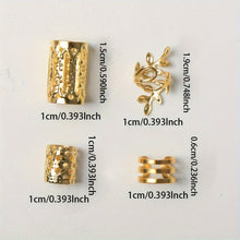Load image into Gallery viewer, 40PCS Alloy Hollow Hair Ring For Girls Women Dreadlock Hair Braid Rings Cuffs Decoration Elegant Hair Accessories Locks Hair Jewelry For Braids