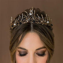 Load image into Gallery viewer, New Pearl Crown Vintage Wedding Bridal Tiara Metal Crowns Party Hair Accessories for Girls Pageant Princess Queen Jewelry Headpiece Gift