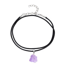 Load image into Gallery viewer, Natural Amethyst Stone Necklace Crystal Reiki Healing Gemstone Pendant Quartz For Men Women Charms Mineral Jewelry Diy Gift