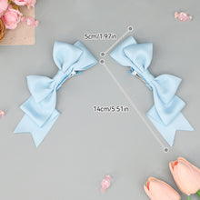 Load image into Gallery viewer, Handmade Big Bow Hair Clip Sweet Cool Girl Hairpin Japanese Double Ponytail Headwear Lolita Cosplay Headdress Jk Uniform Hair Accessory