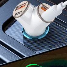 Load image into Gallery viewer, 78W Y-Type Car Charger PD30W QC3.0 Four-Port Quick Charge Mobile Phone Charger For 12-24V Car